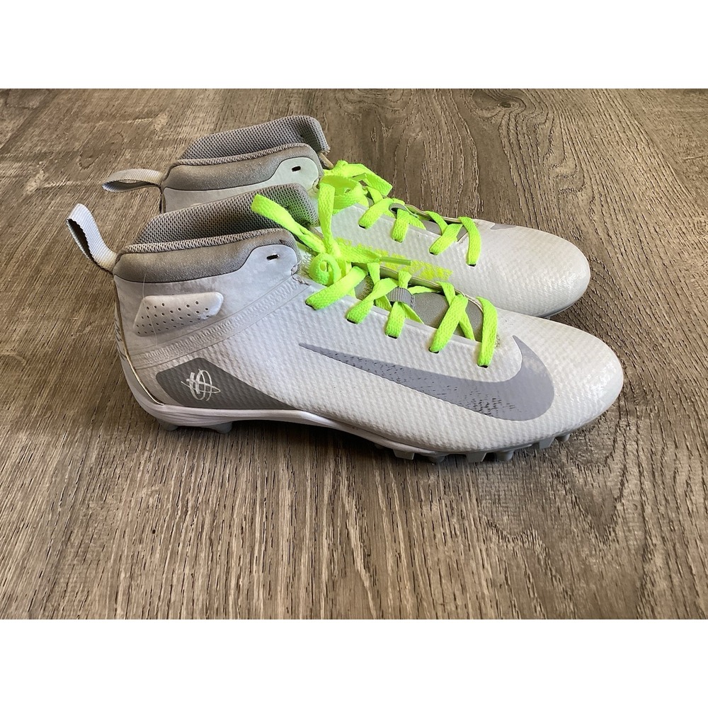 Nike Lacrosse Cleats Mens Size 9 42.5 Alpha Huarache Cleats White BQ4183-109